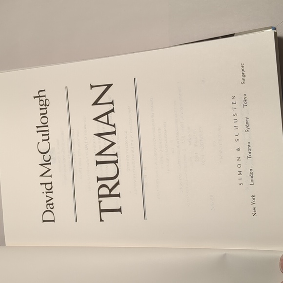 Book: "Truman" Biography by David McCollough. Simon and Schuster 1992. Hardbound - Picture 3 of 9